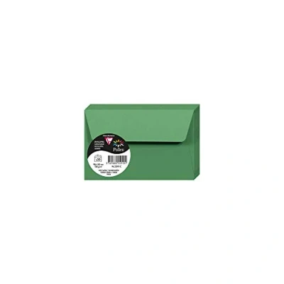 Imagen de Clairefontaine 5591C Un paquete de 20 sobres Pollen autoadhesivos 9 x 14 cm, 120 g, verde abeto