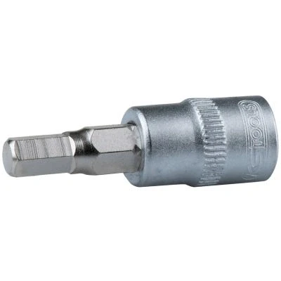 Imagen de KS TOOLS 911.3866 Piezas insertables de llave cubo DIN3120, ISO1174, DIN7422 6,0 Acero cromo vanadio Hexágono interior moleteado