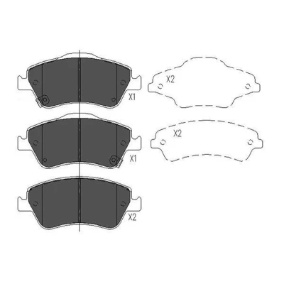 Imagen de KAVO PARTS KBP 9027 Juego de pastillas freno con avisador acústico desgaste TOYOTA: Corolla X Berlina, Auris Hatchback