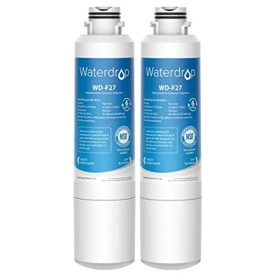 Imagen de Waterdrop 2X DA29 00020B Filtro para Refrigerador, Compatible con Samsung 00020B, HAF CIN EXP, 00020A, 00019A, DA97 08006, 08043ABC Kenmore 46 9101 HDX FMS 2