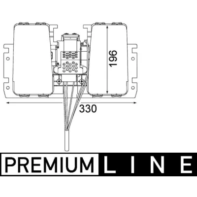Imagen de MAHLE ORIGINAL AB 179 000P Ventilador de Calefacción para dirección izquierda/derecha con resistencia