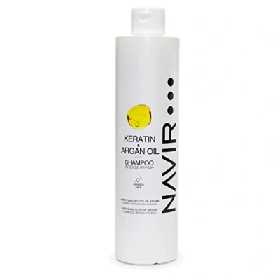Imagen de NAVIR Profesional Champú pelo seco y dañado con Keratina Aceite de Argan 500ml
