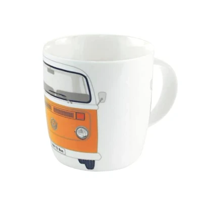 Imagen de BRISA VW Collection Gran taza de cerámica para café té cappuccino T2 Camper Bus (Frontal del Bus/Naranja)
