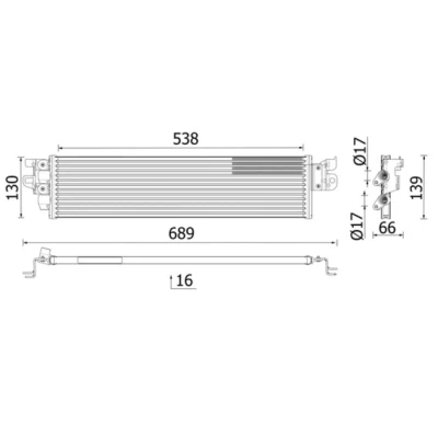 Imagen de Enfriador de aceite MAHLE CLC 328 000P