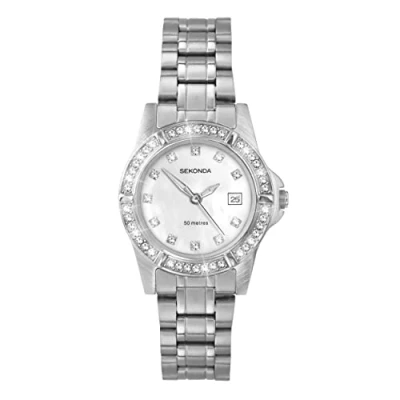 Imagen de Sekonda Reloj Análogo clásico para Mujer de Cuarzo con Correa en Acero Inoxidable 2609.27