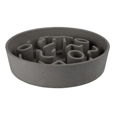 Imagen de District 70 Bamboo Dog Slow Feeder, Comedero de Perro Grey Ø 28 cm