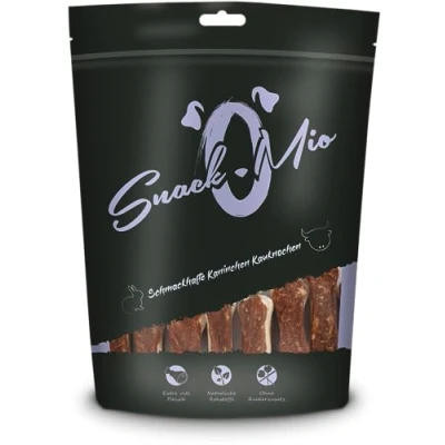 Imagen de SnackOMio Huesos masticables de conejo para perros, 120g, (1 x 0,12kg)