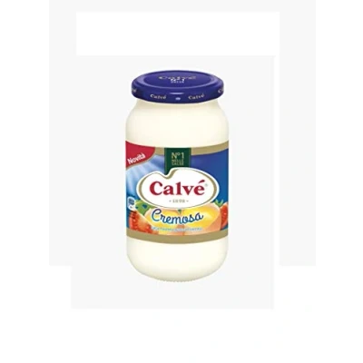 Imagen de Calvè Cremosa Mayonesa Classic Mayo salsa para patatas fritas de mesa en vidrio 439 g