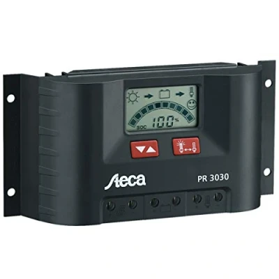 Imagen de Steca regulador de carga solar con pantalla LCD y Last salida para 12 V consumidores hasta 30 A, 1 pieza, pr3030