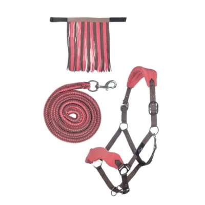 Imagen de HKM Conjunto Cabestro + Punto 10733 Pink Warmblut