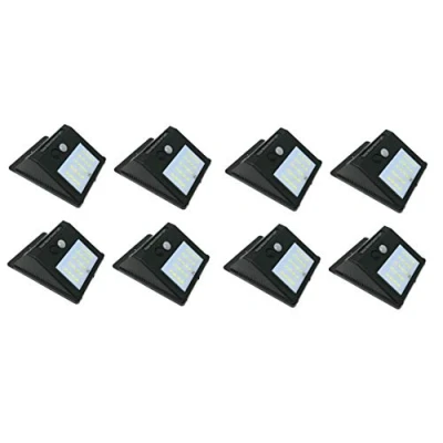 Imagen de TEMPO DI SALDI 8 x Faro 20 LED con panel solar y sensor de movimiento foco crepuscular
