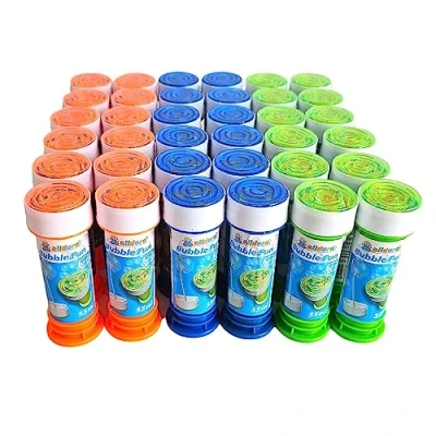 Imagen de alldoro 60635 Bubble Fun Soap Bubbles Juego de 36 Piezas, Cada Lata 55ml Espuma jabón para niños a Partir Meses y Adultos