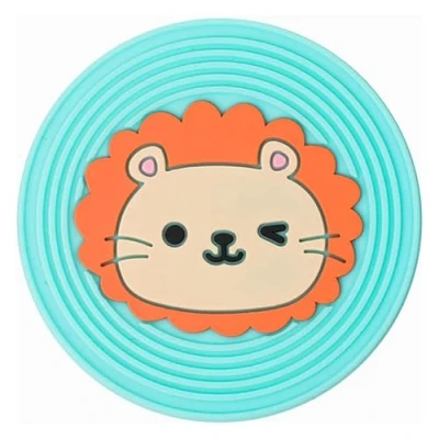 Imagen de Boweain Silicona Bebida Creativos de Animales Dibujos Animados Posavaso Vidrio para el Hogar, Oficina, Bar y Restaurante, Lion