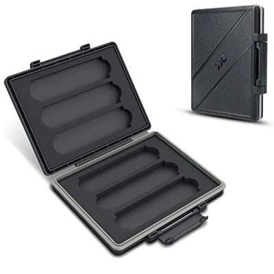 Imagen de JJC Caja protectora portátil de 6 ranuras SSD para unidad estado sólido M.2 2280 2260 2242 2240 2230 resistente al agua y a prueba golpes