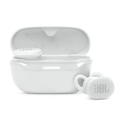 Imagen de Auriculares deportivos JBL Endurance Race 2, Intraurales, Bluetooth, Cancelación de Ruido, 48h Autonomía, Blanco