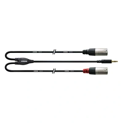 Imagen de CORDIAL Cable Y adaptador minijack stereo/2 XLR Male, lungo 3 m Essentials Mini Jack /