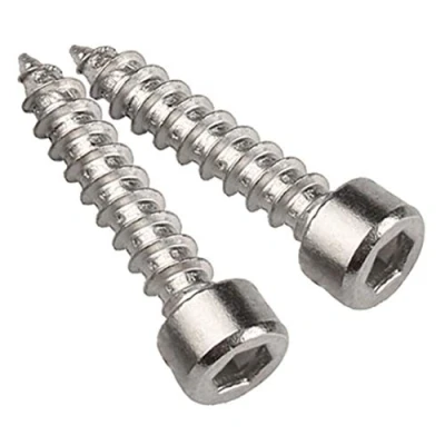 Imagen de Yudesun Herramientas Ferretería Clavos Tornillos Autorroscantes 304 Acero Inoxidable Hexagonales para Madera Muebles Tornillo Cabeza Allen M4 M5 M6