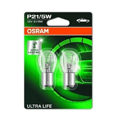 Imagen de OSRAM ULTRA LIFE 7528ULT 02B Bombillas 12 21/5 P21/5W CITROËN: C2 Hatchback, C4 Picasso 1, 2, RENAULT: Clio 3, 4