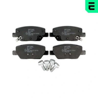 Imagen de OPTIMAL BP 12844 Juego de pastillas freno Eje trasero con avisador acústico desgaste tornillos pinza FIAT: Tipo Hatchback