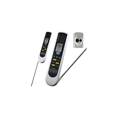 Imagen de PCE Instruments Termómetro para alimentos con sensor de penetración plegable y medición por infrarrojo