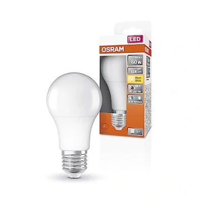 Imagen de OSRAM Lámpara LED SUPERSTAR+ CLASSIC A 60 FR casquillo E27, forma bombilla, 9,4W, 806 lm, 2700 K, luz blanca cálida, componente azul muy reducido, fatiga visual reducida, consumo energía bajo