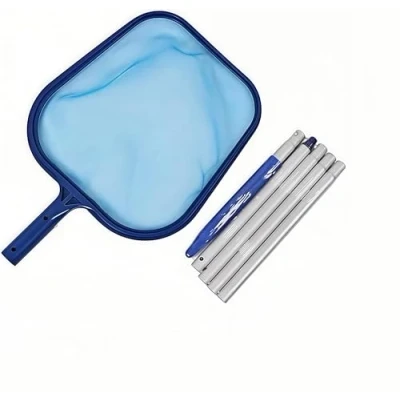 Imagen de Redes de Piscina Recoge Hojas piscinas con Poste Telescópico 120CM aluminio red fina y profunda para limpiar flotantes insectos escombros apta limpia SPA jardín jacuzzis