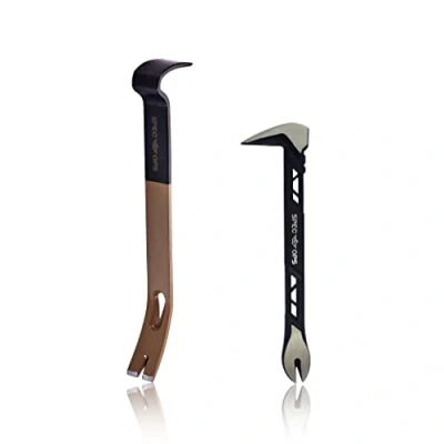 Imagen de Spec Ops Tools Juego de herramientas palanca plana 25,4 cm con pata gato y barra 15 pulgadas, extractor clavos en forma lágrima, acero alto carbono, 3% donado a