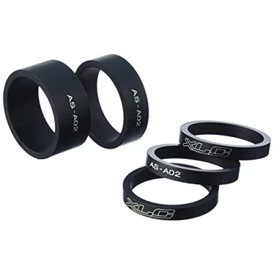 Imagen de XLC 2500531500 Juego de espaciadores A Head AS A02, Unisex, Negro