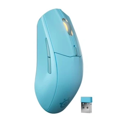 Imagen de SteelSeries Rival 3 Wireless Gen 2 ratón Gaming 2,4GHz y Bluetooth Sensor óptico TrueMove Air de 18000 dpi Durabilidad 60 M clics Ligero Deslizadores 100% PTFE Aqua