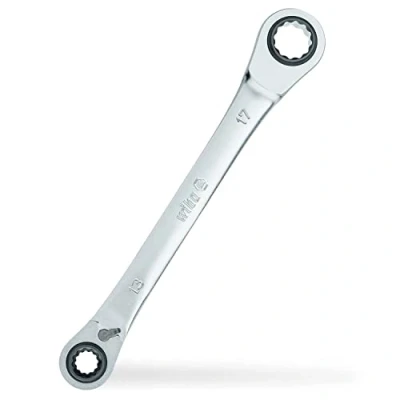 Imagen de Wiha Llave de carraca doble anillo 4 en 1 I conmutable SW 10 13 17 19 mm con 72 dientes Multicarraca (45421)