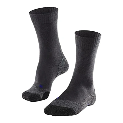 Imagen de FALKE TK2 Explore Cool M SO lyocell hilo funcional anti ampollas gruesa 1 par, Calcetines para senderismo Hombre, Gris (Asphalt Melange 3180), 39 41