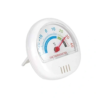 Imagen de Frigorífico Congelador Termómetro, Mecánico Termómetro Refrigerador Dial grande Nevera Analógico para cocina casera(Blanco)