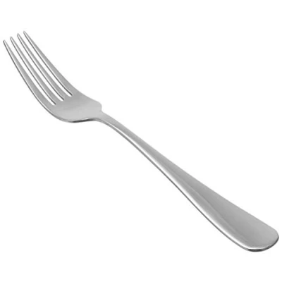 Imagen de Amazon Basics Tenedores de Mesa Acero Inoxidable, con Punta Redonda, Plata, Juego 12
