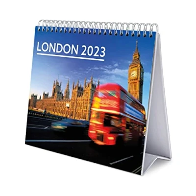 Imagen de Grupo Erik, Calendario 2023 sobremesa con certificado FSC, Londres mesa 2023, anual, CS23014, LDN, escritorio