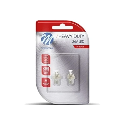 Imagen de M Tech LB904W Blister 2 x LED B8.5d 24V cóncava