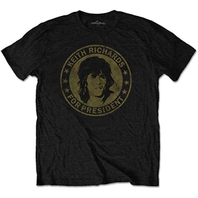 Imagen de The Rolling Stones Keith For President Oficial Camiseta para Hombre (Medium)