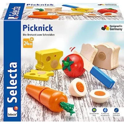 Imagen de Selecta 62020 13 Piezas Picnic Velcro y Juguete de Corte