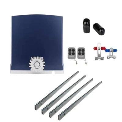 Imagen de MATISMO AMC800 Plus Motor para puerta corredera de hasta 800 kg, con 2 mandos a distancia, fotocelulas y 4 cremalleras 1m. (4 m Acero 1 fotocélula infrarroja)