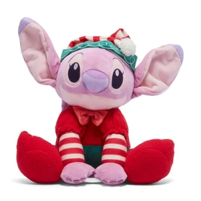 Imagen de Disney Store Peluche Mediano navideño Ángel, Lilo y Stitch