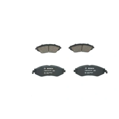 Imagen de BOSCH 0 986 424 474 Juego de pastillas freno Low Metallic con avisador acústico desgaste Chapa antichirridos CHEVROLET: Aveo / Kalos Berlina