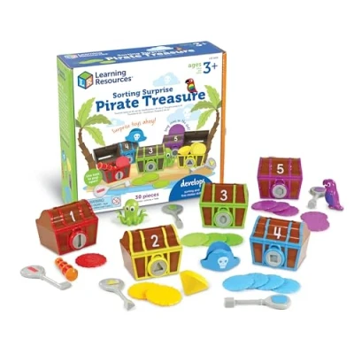 Imagen de Learning Resources Tesoro pirata sorpresa para clasificar , juego y relacionar, niños de 3+ años