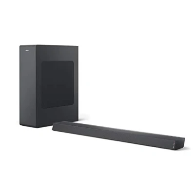 Imagen de PHILIPS AUDIO B6305/10 Barra de Sonido TV con Subwoofer Inalámbrico (2.1 Canales, 140 W Potencia, Bluetooth, Dolby Audio, HDMI ARC, Diseño Ultrafino Soporte Montaje en Pared)