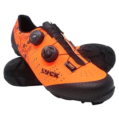 Imagen de LUCK Zapatillas MTB Galaxy Calaveras. Zapatos Ciclismo Montaña para Hombre y Mujer. Suela de Carbono. Doble Cierre Rotativo ATOP. Calzado Bicicleta (Numeric_42)