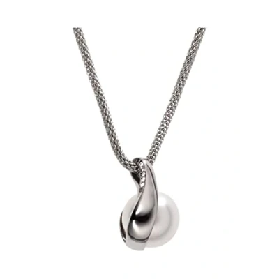 Imagen de Skagen Collar Para Mujer Agnethe, 2.01 Cm X 0.35 Colgante De Malla Acero Inoxidable Plateado, SKJ0089040