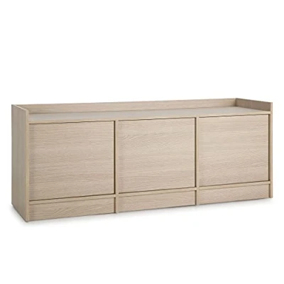 Imagen de Mueble TV Moscú 3 Puertas, Color Roble, 139 cm (Ancho) 40 (Profundo) 54 (Altura)