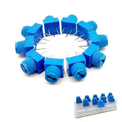 Imagen de ICQUANZX Potenciómetro de Ajuste Tablero 10 Piezas con Perilla 10K