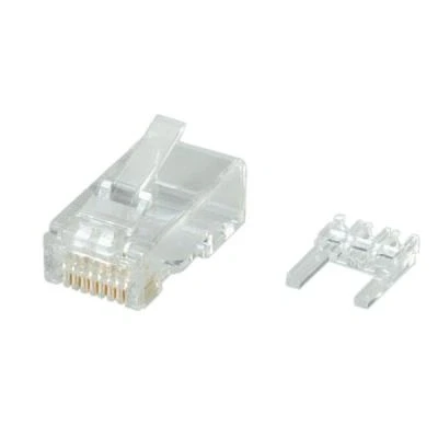 Imagen de Adaptador Roline Cat.6 Modular Plug, Unshielded, For Solid Wire 10 Pcs.