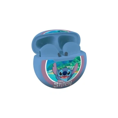 Imagen de Lexibook, Disney Stitch, Auriculares estéreo inalámbricos, Sonido, Micrófono Integrado, Controles táctiles, Estuche de Carga, Sonido Limitado a 85 dB, Azul, HPBT05D