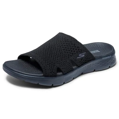 Imagen de Skechers Go Walk Flex Sandal Elation, Sandalias deslizantes Mujer, Natural, 41 EU