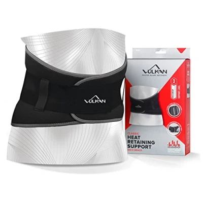 Imagen de Vulkan Classic 3093 Cinturón de apoyo lumbar para aliviar el dolor muscular y una mejor postura, correa espalda baja estabilidad lumbosacra, entrenamiento, atletismo ejercicio